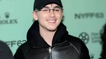 Timothee Chalamet Marty Supreme Premiere Jacket of Marty (Timothée Chalamet) in Marty Supreme
