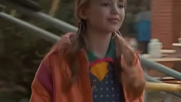 Stranger Things S5 Holly Wheeler Orange Bomber Jacket worn by (Holly Wheeler) in Stranger Things (S05)