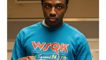 Stranger Things Season 5 Lucas Sinclair Blue Sweatshirt