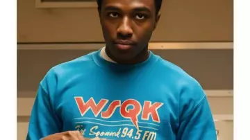 Stranger Things Season 5 Lucas Sinclair Blue Sweatshirt