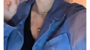 Team USA Blue Shirt Jacket of Self (Taylor Swift) in Taylor Swift | The Eras Tour | The End of an Era (S01)