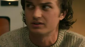 Stranger Things S05 Joe Keery Knit Sweater worn by Steve Harrington (Joe Keery) as seen in Stranger Things (S05)