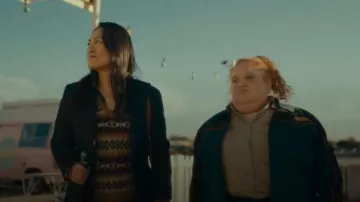 Lauren Ralph Lauren Fair Isle Wool-Blend V-Neck Sweater worn by Joyce (Ra Chapman) as seen in Sunny Nights (S01E03)