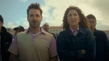 Levi's Balloon Sleeve Trucker Jacket worn by Vicki Marvin (D'Arcy Carden) as seen in Sunny Nights (S01E03)