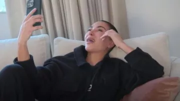 Balenciaga Loop Icon T-Shirt worn by Kim Kardashian as seen in The Kardashians (S07E10)