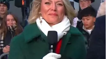 Green Sherpa Toggle Coat worn by Dylan Dreyer in The Today Show 2025