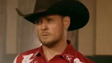 The Voice S28 Finale Michael Bublé Red Fringe Shirt of Self - Coach (Michael Bublé) in The Voice