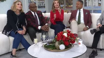 Salvatore Ferragamo Fiammetta Patent Leather Pumps worn by Jenna Bush Hager as seen in Today on December 26, 2025