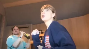 Polo Ralph Lauren Team USA Sweater worn by Taylor Swift as seen in Taylor Swift | The Eras Tour | The End of an Era (S01E05)