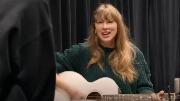 Stella McCartney Round Neck Midi Knitted Dress worn by Taylor Swift as seen in Taylor Swift | The Eras Tour | The End of an Era (S01E05)