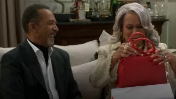 F&W Style ChelseaKat Anita Baby Red worn by Anita Dupree (Tamara Tunie) as seen in Beyond the Gates (S01E196)