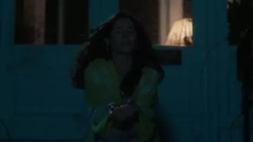 Zara Special Editon Floral Embroidered Kimono worn by Sarah Fenn (Elaine Cassidy) as seen in Sanctuary: A Witch's Tale (S02E01)