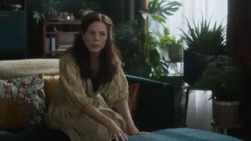 Cord Studio Poem Skirt Regent Print worn by Sarah Fenn (Elaine Cassidy) as seen in Sanctuary: A Witch's Tale (S02E01)