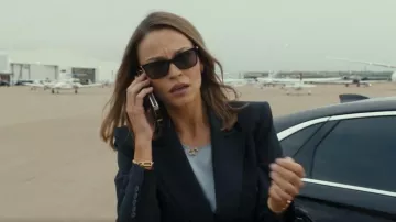 Swarovski Dextera Necklace worn by Rebecca Falcone (Kayla Wallace) as seen in Landman (S02E04)