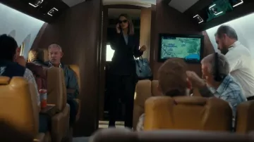 Saint Laurent Sac de Jour Thin Large worn by Rebecca Falcone (Kayla Wallace) as seen in Landman (S02E04)