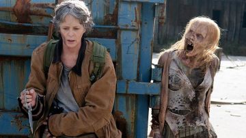 El cuchillo de supervivencia de Carol Peletier (Melissa McBride) en The Walking Dead