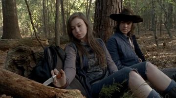 The survival knife of Enid (Katelyn Nacon) in The Walking Dead
