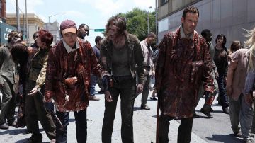 El sangriento atuendo de camuflaje de Rick Grimes (Andrew Lincoln) en The Walking Dead
