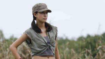 Cap military Rosita Espinosa (Christian Serratos) in The Walking Dead