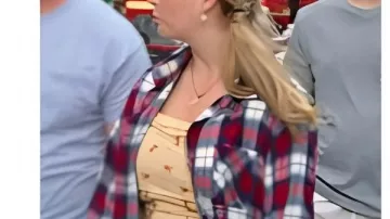 Baylen Out Loud S2 Baylen Dupree Red/Blue Plaid Shirt worn by (Julie Dupree) in Baylen Out Loud