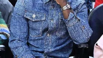 The LA Lakers Game Kevin Hart Denim Shirt