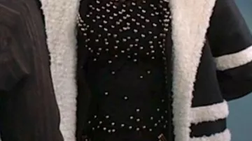 Beyond The Gates Trisha Mann-Grant Black Leather Trench Coat