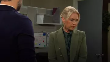 Veronica Beard Miller Dickey Jacket worn by Melissa Reeves as seen in Days of our Lives on October 28, 2025