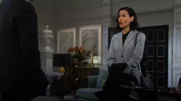 Theory Two-Button Blazer worn by Shi Ne Nielson as seen in Days of our Lives on October 31, 2025