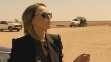 Swarovski Sunglasses Square Shape worn by Rebecca Falcone (Kayla Wallace) as seen in Landman (S02E06)
