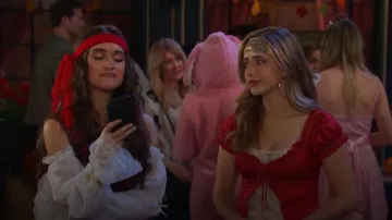 Urban Outfitters Abigail Ruffle Corset Top worn by Ashley Puzemis as seen in Days of our Lives on November 4, 2025