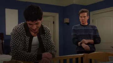 Nn07 Thor 6584 Wool Blend Polo Cardigan worn by Al Calderon as seen in Days of our Lives on November 6, 2025