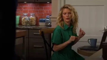 Exquise The Tobie Shirt Dress worn by AnnaLynne McCord as seen in Days of our Lives on November 7, 2025