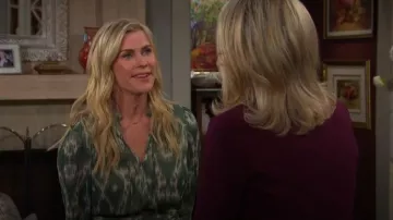 Ba&Sh Minthe Dress worn by Alison Sweeney as seen in Days of our Lives on November 12, 2025