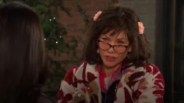 Farm Rio Ainika Flowers Belted Fleece Coat worn by Stacy Haiduk as seen in Days of our Lives on November 21, 2025