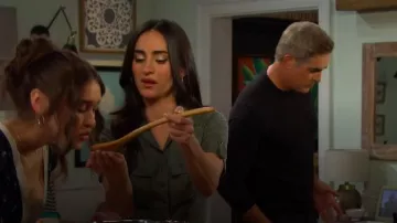 Guess Nalini Twill Jumpsuit worn by Cherie Jimenez as seen in Days of our Lives on November 29, 2025