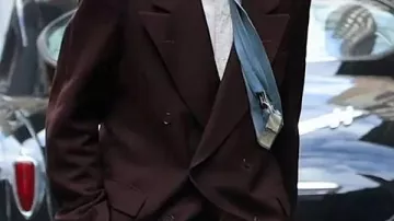Marty Supreme 2025 Timothée Chalamet Brown Suit worn by Marty (Timothée Chalamet) in Marty Supreme