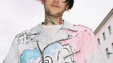 Never Say Die Lil Peep Painted Jacket