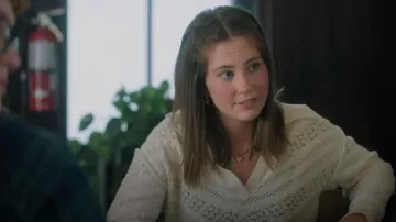 Heartloom Renzo Sweater worn by Katie Fleming Morris (Baye McPherson) as seen in Heartland (S19E10)