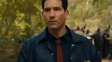 His and Hers 2025 Jon Bernthal Blue Jacket used by Jack Harper (Jon Bernthal) as seen in HIS & HERS (S01)