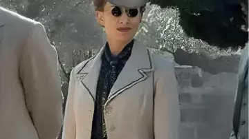 Young Sherlock 2026 Natascha McElhone Coat worn by Young Sherlock (Hero Fiennes-Tiffin) as seen in Young Sherlock (S01)