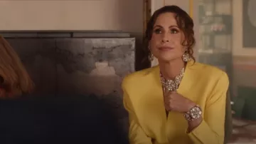 Philippe Ferrandis Cosmo Queen Crystal Cuff worn by Princess Jane (Minnie Driver) as seen in Emily in Paris (S05E03)