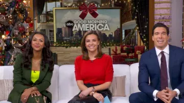 Alice + Olivia Burns Fitted Blazer worn by Malika Andrews as seen in Good Morning America on December 29, 2025