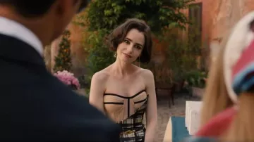 Mango Mixed Pieces Earrings worn by Emily Cooper (Lily Collins) as seen in Emily in Paris (S05E04)