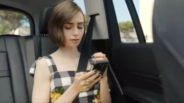 Les Nereides Paris Lemon and Lemon Blossom Fine Bracelet worn by Emily Cooper (Lily Collins) as seen in Emily in Paris (S05E04)