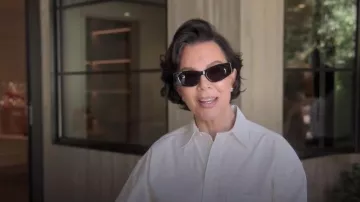 Phoebe Philo White Shirt worn by Kris Jenner as seen in The Kardashians (S07E10)