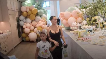 Skims Long Skirt worn by Kim Kardashian as seen in The Kardashians (S07E10)