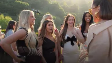 Hello Molly In My Glamour Satin Maxi Dress Black worn by Taylor Frankie Paul as seen in The Kardashians (S07E10)