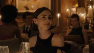 Panconesi Constellation Earrings worn by Emily Cooper (Lily Collins) as seen in Emily in Paris (S05E05)