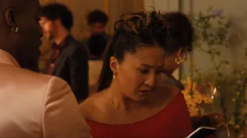 Rainbow K 14K Yellow Gold Horn Diamond worn by Mindy Chen (Ashley Park) as seen in Emily in Paris (S05E05)