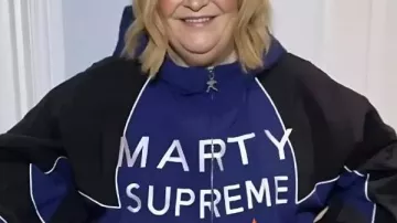 Susan Boyle Marty Supreme Jacket worn by Marty (Susan Boyle) in Marty Supreme